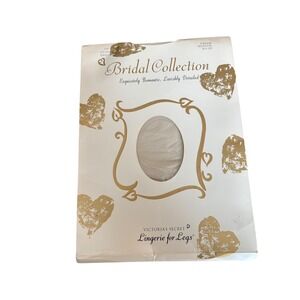 Victoria's Secret Bridal Collection Lace Top Thigh Highs Cream Medium – Vintage